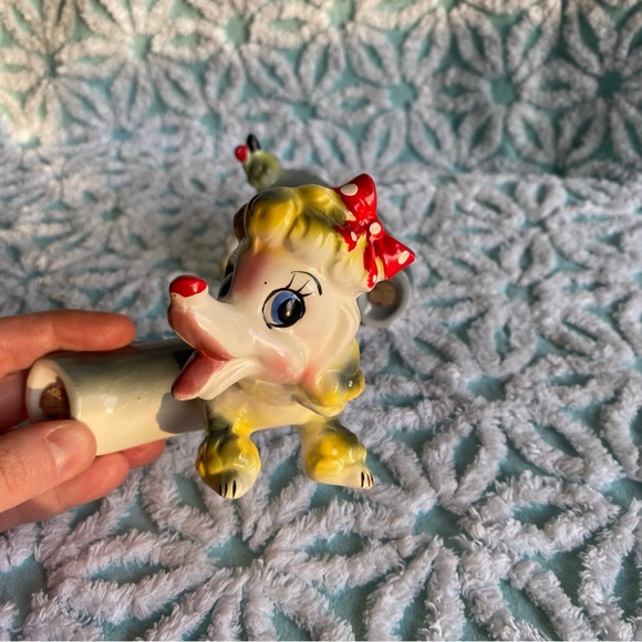 Vintage Napco Originals Stretch Poodle Anthropomorphic Salt and Pepper shakers - Picture 6 of 9